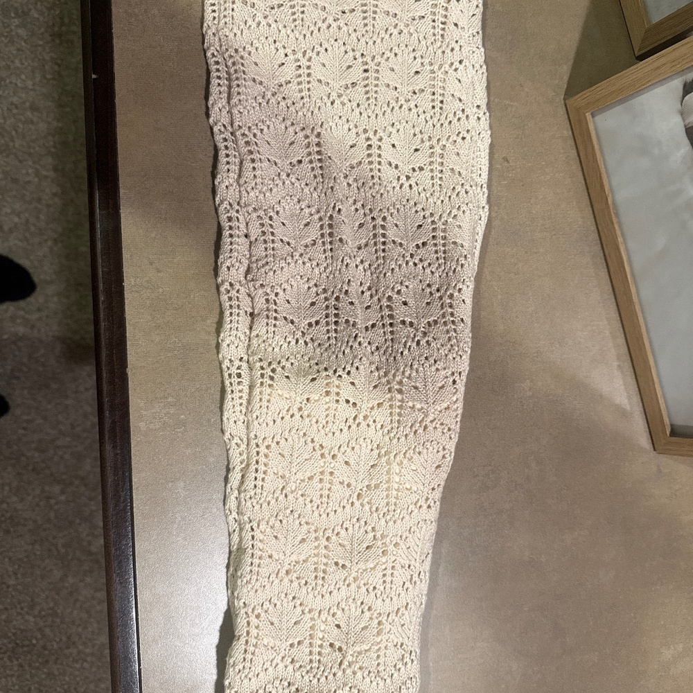 Ivory crochet pants